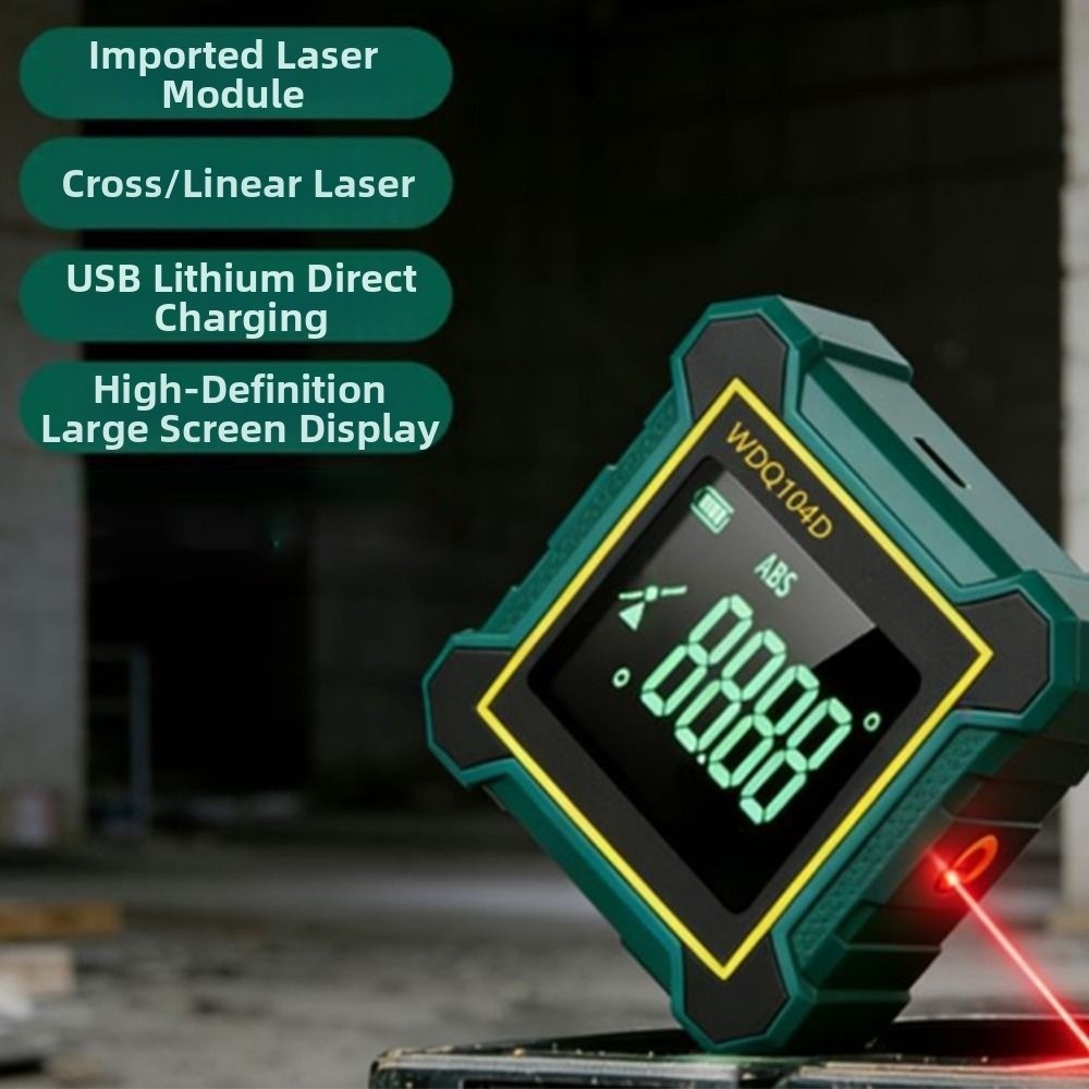 Industrial Laser Level - 4-Side Magnetic Digital Level Protractor Magnetic