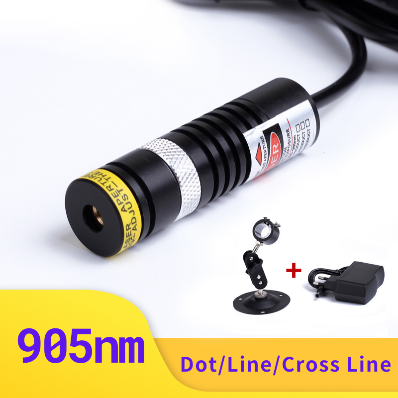 Industrial Laser Light - Focusable Glass lens 18x65mm 905nm 50mw