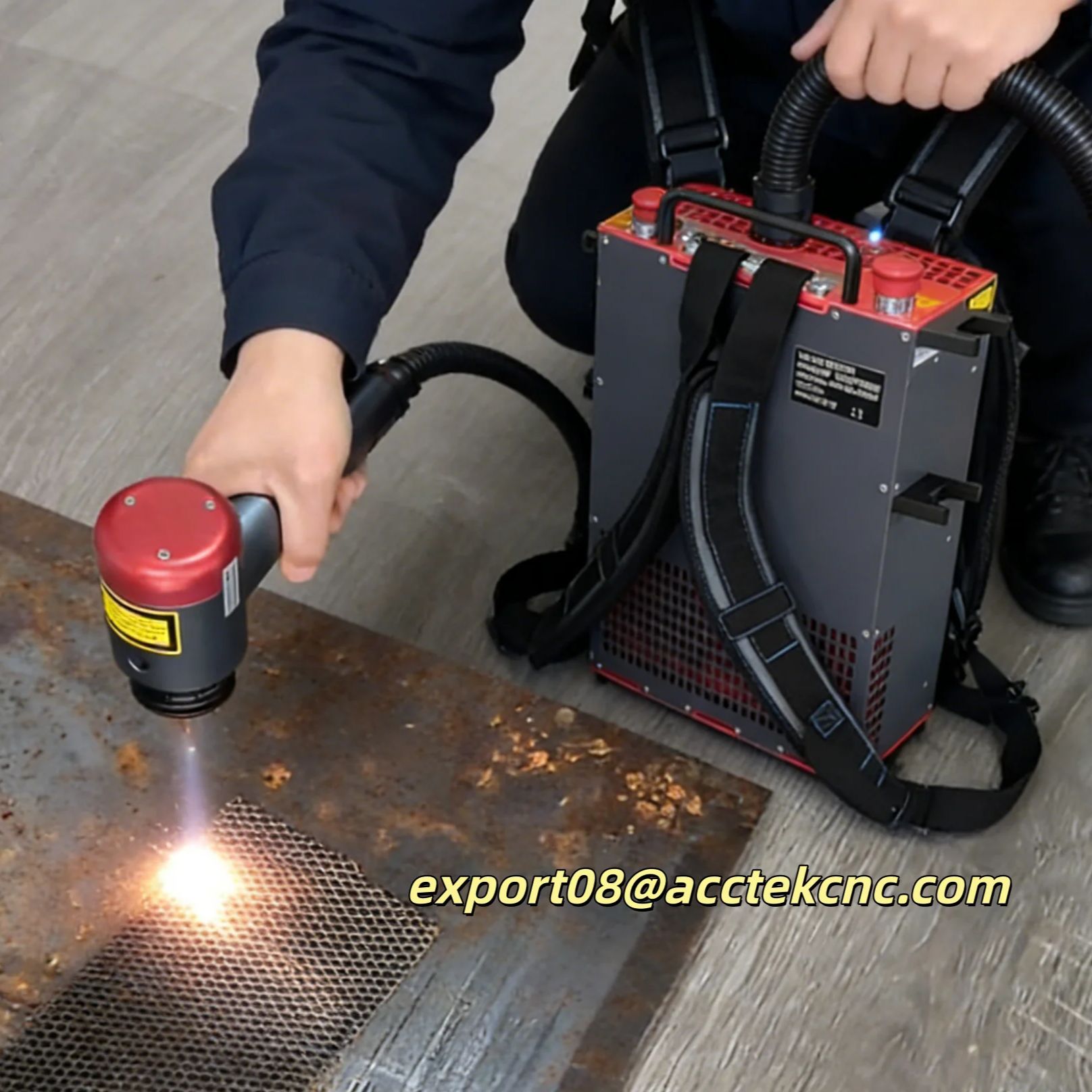 Portable Laser Rust Removal - Backpack Laser Cleaning Machine Battery-powered лазер