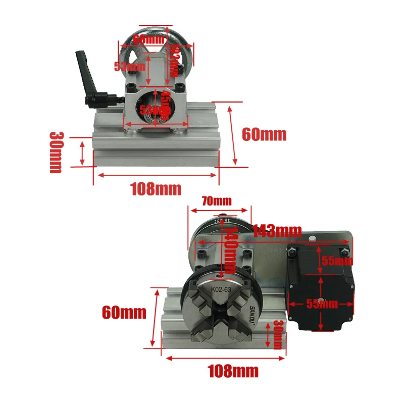 DIY 4th 5th Rotary Axis For Mi - Cnc Router Machine のレビューと価格