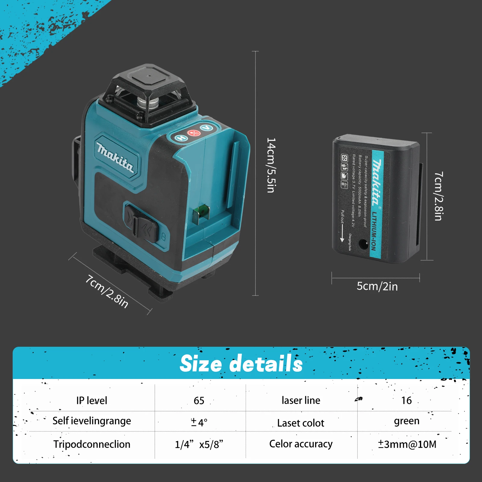 Makita 4×360° Cross Laser Leve - Industrial Laser Level のレビューと価格