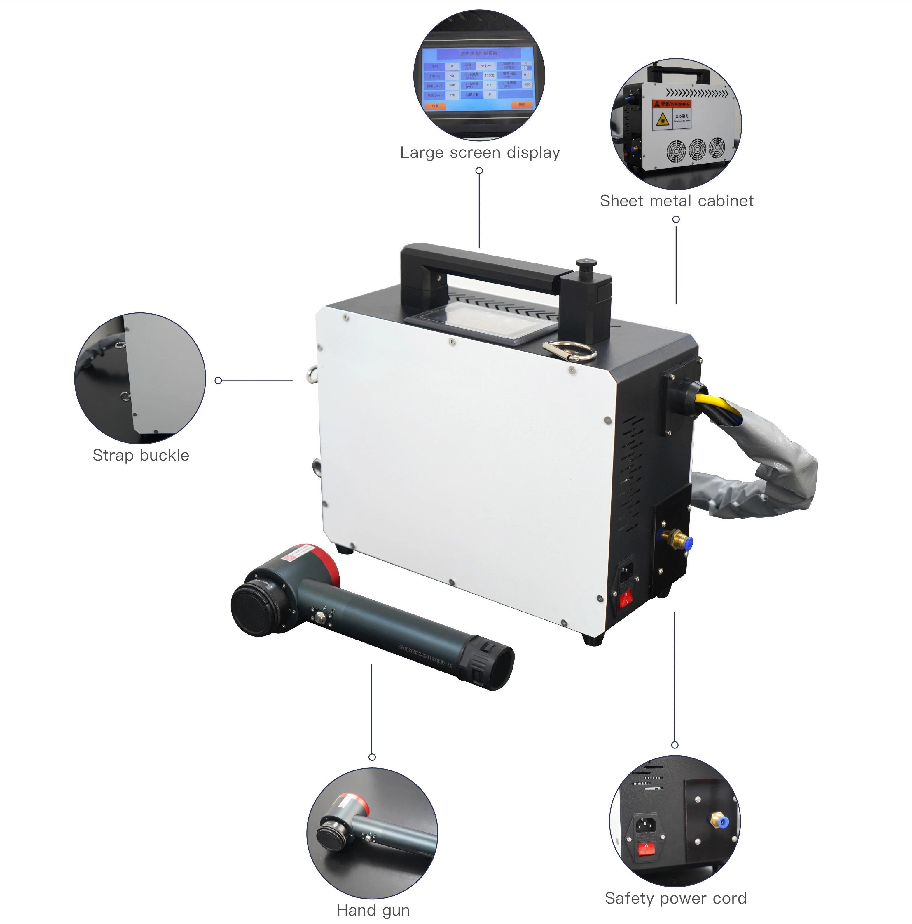 New 100w Handheld Mini Portabl - Portable Laser Rust Removal のレビューと価格