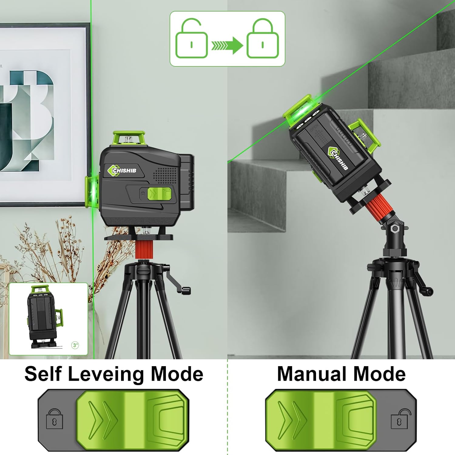 CHISHIB 4D 16 Lines Profession - Industrial Laser Level のレビューと価格