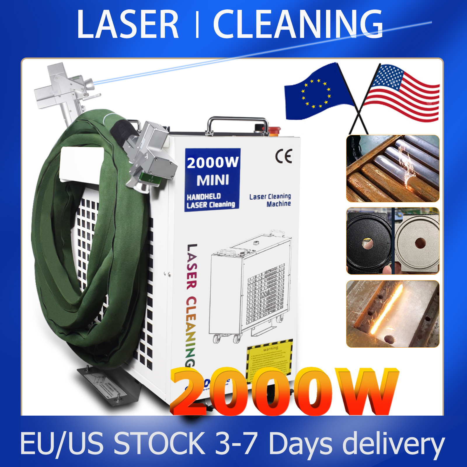 2000W Cleaning Machine Fiber L - Industrial Laser Rust Remover のレビューと価格