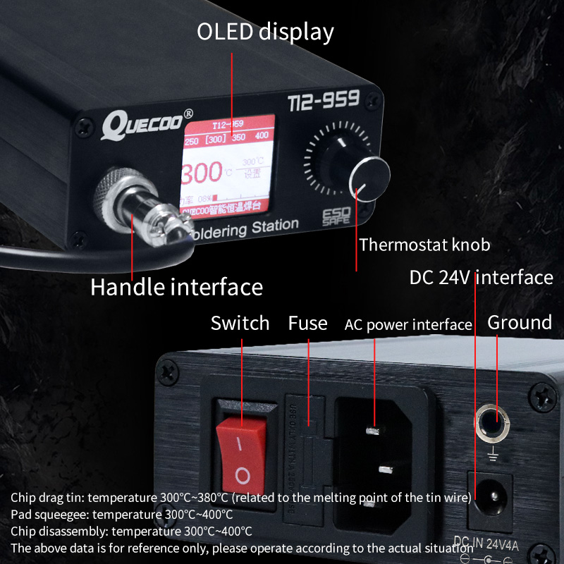 T12-959 V5.1 Soldering Station - Industrial Laser Soldering Iron のレビューと価格
