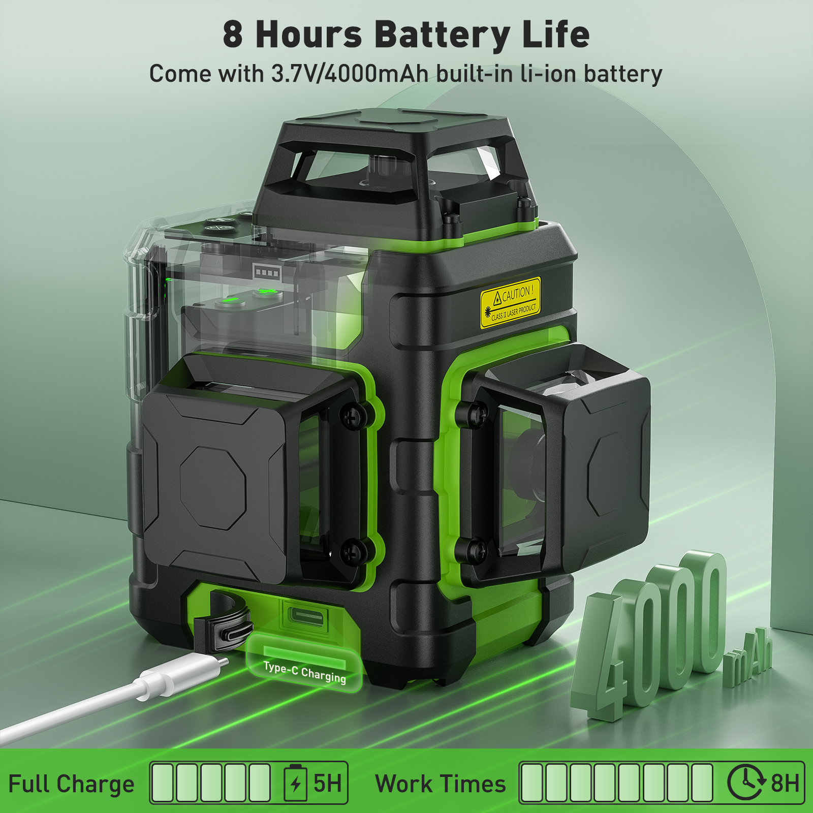 Huepar 3x360° Laser Level Gree - Industrial Laser Level のレビューと価格