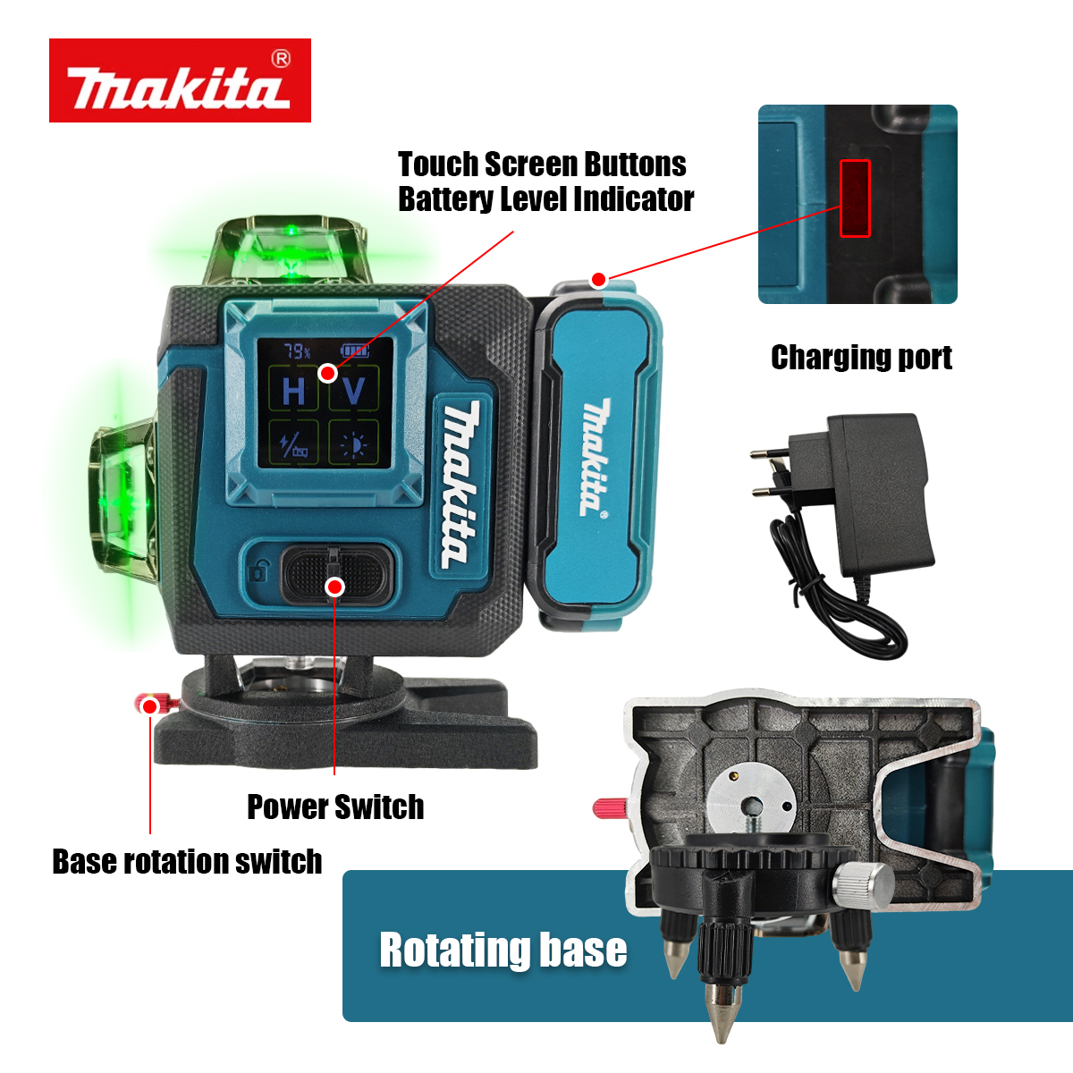 Makita Digital Laser Level 360 - Industrial Laser Cleaner のレビューと価格