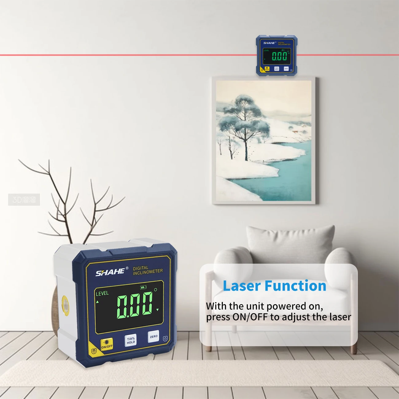 SHAHE Mini Protractor Angle Ga - Industrial Laser Alignment のレビューと価格