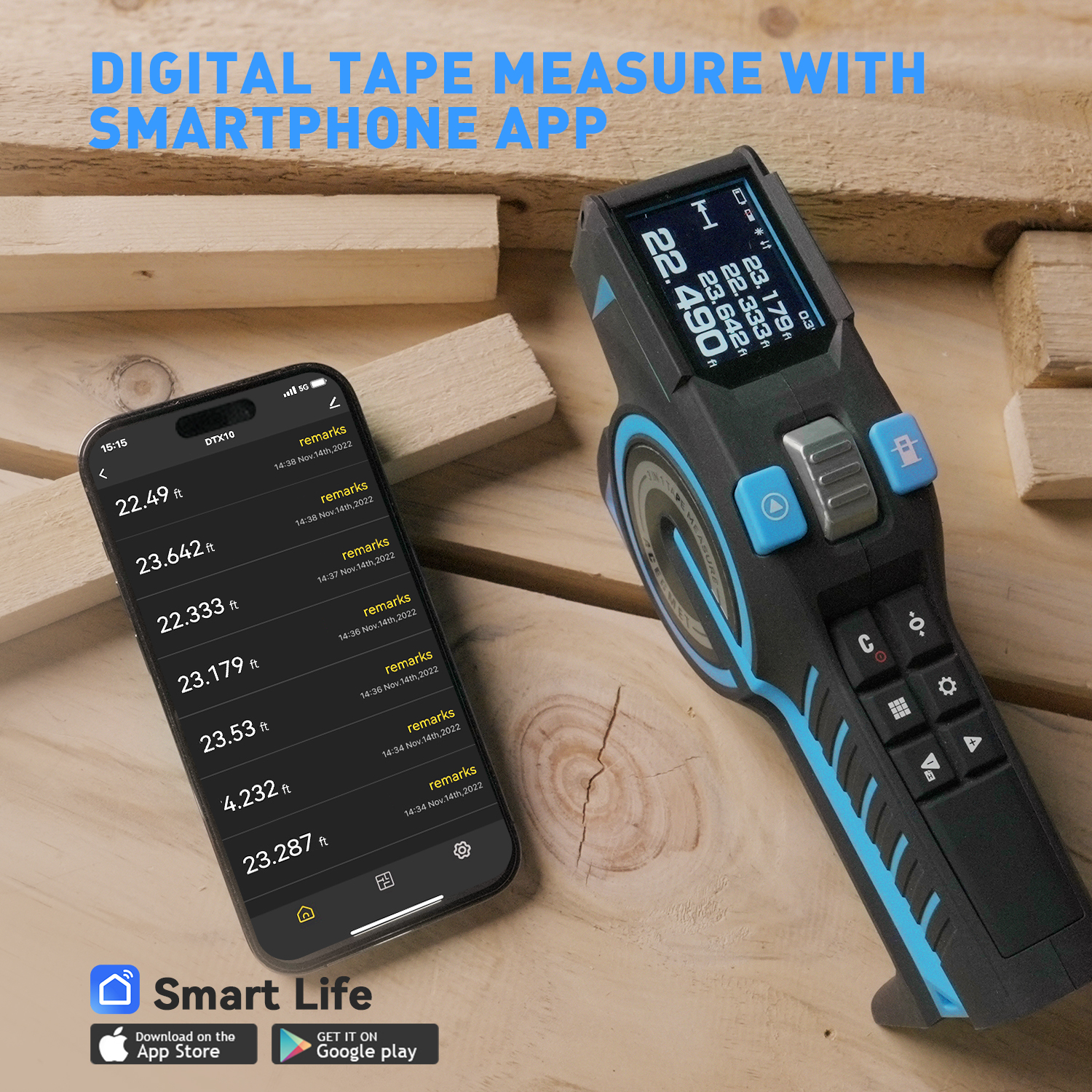 Laser Tape Measure 100M Profes - Industrial Laser Rangefinder のレビューと価格
