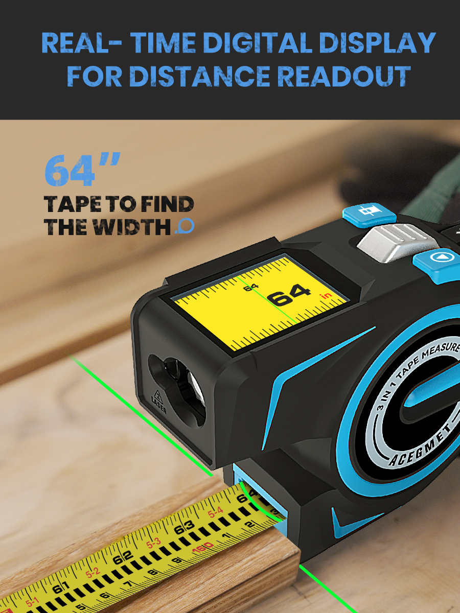 Laser Tape Measure 100M Profes - Industrial Laser Rangefinder のレビューと価格