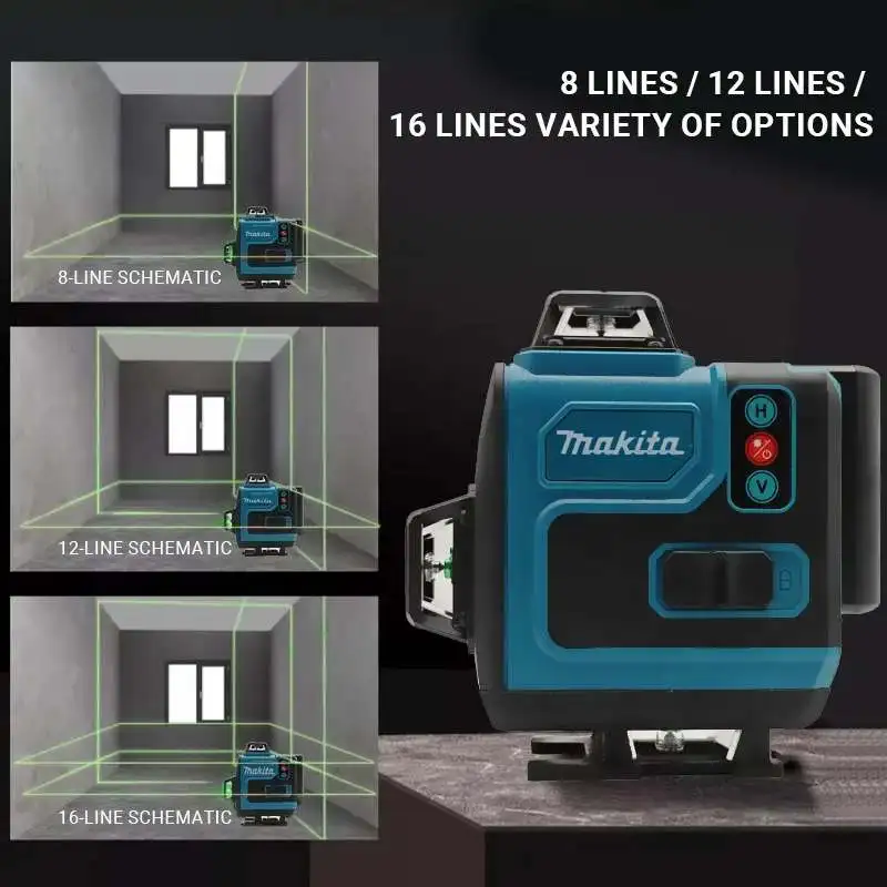 Makita 18V Battery,16Lines4D G - Industrial Laser Level のレビューと価格