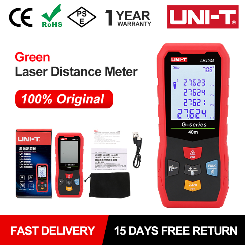 UNI-T 40m Green Laser Distance - Industrial Laser Rangefinder のレビューと価格