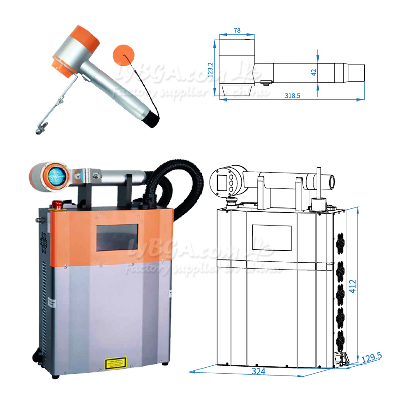 LY-LCG100A 100W Pulsed Laser C - Industrial Laser Cleaner のレビューと価格