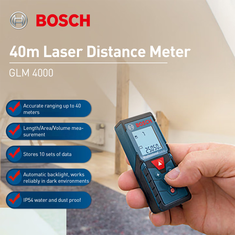 Bosch GLM 4000 Laser RangeFine - Industrial Laser Distance Sensor のレビューと価格