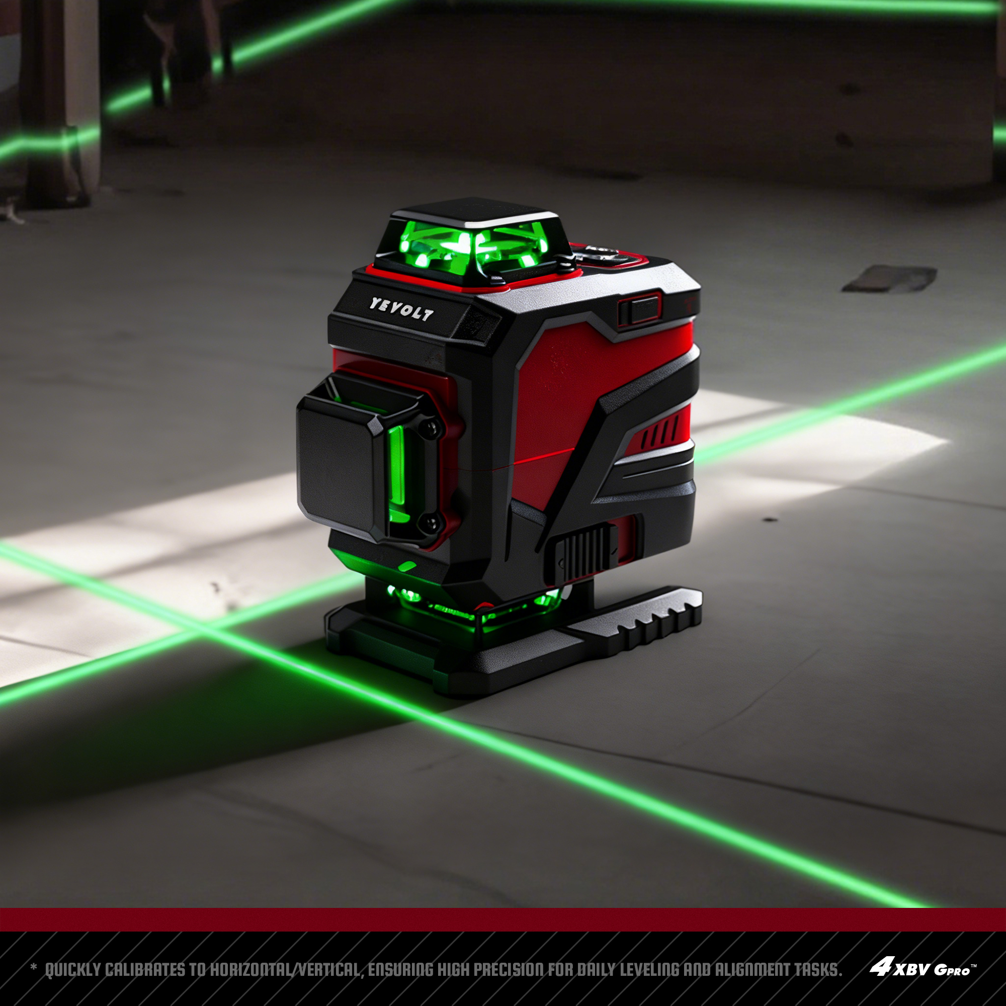 YEVOLT 16-Line Green Laser Lev - Industrial Laser Level のレビューと価格