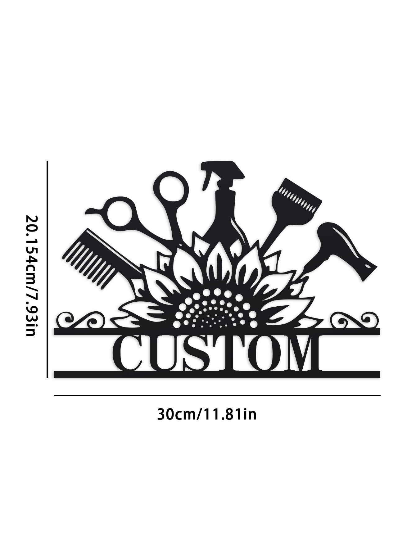 Custom Hair Dresser Metal Sign - Industrial Laser のレビューと価格