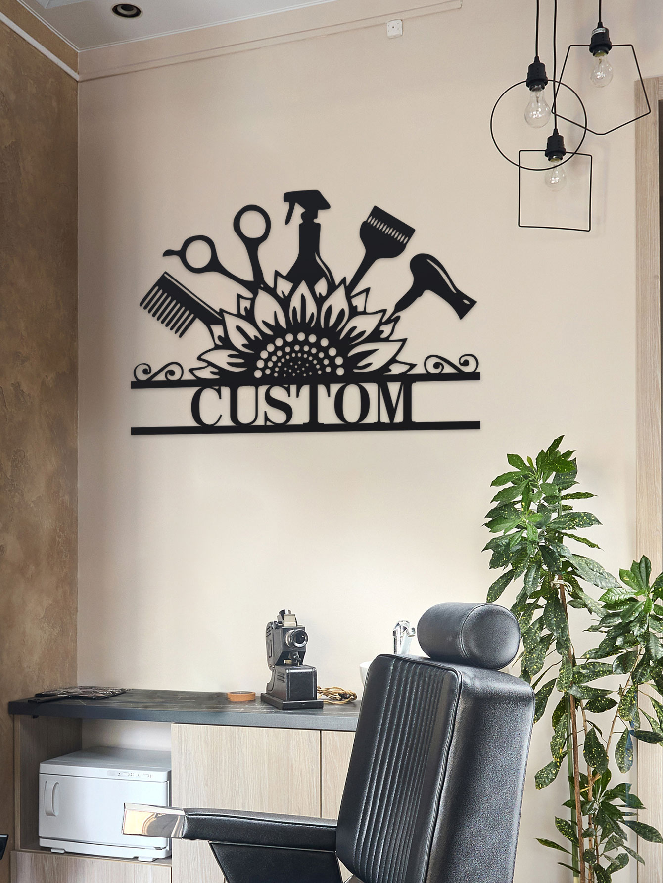 Custom Hair Dresser Metal Sign - Industrial Laser のレビューと価格